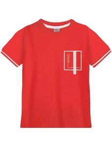 Tigor T Tigre Camiseta Infantil Menino Manga Curta Tigor Vermelho