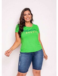 Predilects Plus T-Shirt Plus Size do Brasil Verde