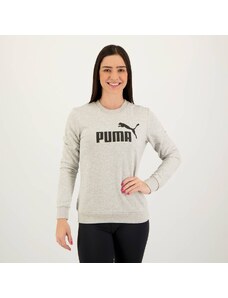 Moletom Puma ESS Logo TR Feminino Cinza