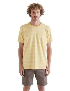 Camiseta Listrado Linho Reserva Amarelo
