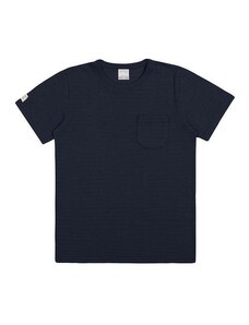 Alakazoo Camiseta Infantil Menino com Textura e Bolso Preto