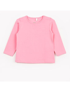 C&A camiseta infantil de algodão sofia manga longa rosa