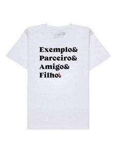 Camiseta Exemplo Parceiro Amigo Filho Reserva Mini Branco