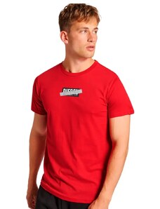 Camiseta Diesel Masculina T-Diego-S7 Detail Vermelha