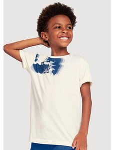 Tigor Camiseta Manga Curta Infantil Masculina Bege