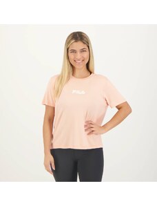 Camiseta Fila Letter Fit Feminina Salmão