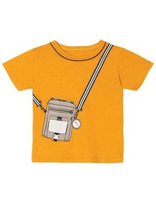 Marisol Camiseta Manga Curta Infantil Masculina Amarelo