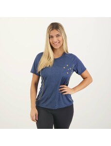 Braziline Camisa Cruzeiro Affix Feminina Azul Marinho