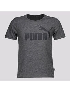Camiseta Puma ESS Logo Infantil Cinza e Preta