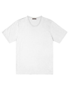 Diametro Camiseta Meia Malha Masculina Branco