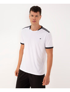 C&A camiseta futebol com recortes manga curta esportiva ace branca