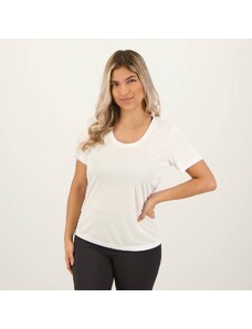 Camiseta Olympikus Essential Feminina Branca UV15+