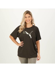 Camiseta Puma Evostripe Logo Feminina Preta