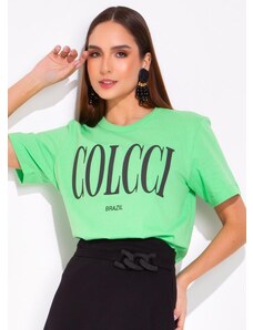 Colcci T-Shirt em Malha Verde