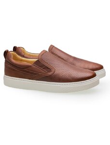 Sapatênis Doctor Shoes Slip On 2191 Marrom