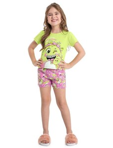 Quimby Pijama Infantil Blusa e Short Verde