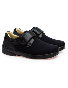 Sapato Casual Doctor Shoes Couro/Techprene 5305 Preto