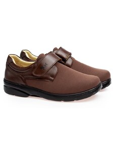 Sapato Casual Doctor Shoes Couro/Techprene 5305 Marrom