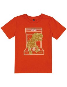 Cativa Kids Camiseta Infantil Dino Game Laranja