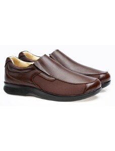 Sapato Casual Doctor Shoes Couro/Techprene 3056 Marrom