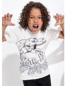 Rovitex Camiseta Dino Mania T-Rex em Malha de Algodão