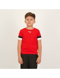 Camisa Puma Team Rise Juvenil Vermelha