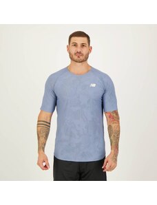 Camiseta New Balance Q Speed Jacquard Azul