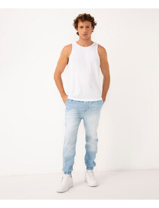C&A calça jeans jogger com bolsos azul claro