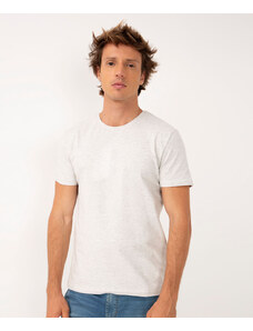 C&A camiseta de algodão básica manga curta - OFF WHITE MESCLA