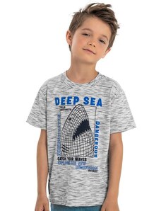 Quimby Camiseta Deep Sea para Menino Cinza