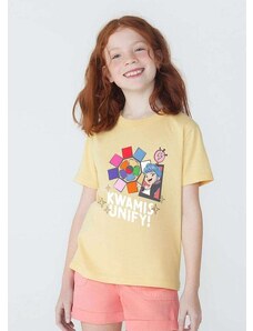 Hering Camiseta Infantil Unissex em Algodao Ladybug Amarelo