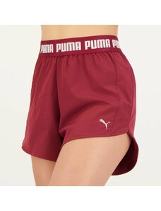 Shorts Puma Strong Woven 3 Feminino Vinho