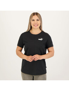 Camiseta Puma ESS Small Logo Feminina Preta e Branca