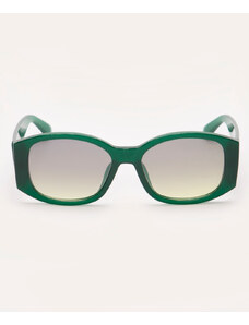 C&A óculos de sol oval ateliê mão de mãe verde