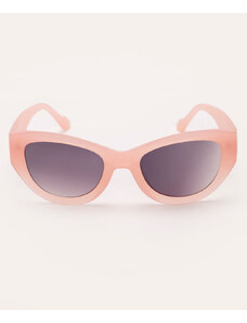 C&A óculos de sol oval rosa claro