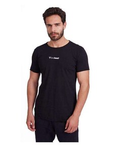 Camiseta Longline Brohood Masculina Malha Preta Preto