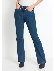 Bonprix Calça Jeans Flare Azul Médio