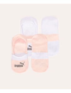 C&A kit de 2 pares de meias invisível puma branco