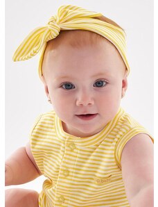 Up Baby Faixa de Cabelo Listrada Bebê Amarelo
