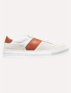 Tênis Replay Masculino Casual Low Textile Suede Branco