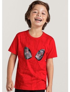 Brandili Camiseta Homem Aranha Infantil Menino Vermelho