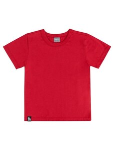 Quimby Camiseta Básica Infantil Menino Vermelho