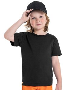 Quimby Camiseta Básica Infantil para Menino Preto