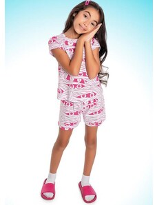 Fakini Kids Cj.Pijama Blusa/Short Pijama Rosa