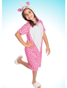 Fakini Kids Kigurumi Unicornio Pijama Rosa