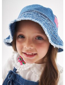 Up Baby Bucket Hat Infantil Jeans para Menina Azul