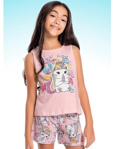 Fakini Kids Cj.Pijama Regata/Short Pijama Rosa