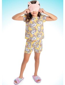 Fakini Kids Cj.Pijama Blusa/Short Pijama Amarelo