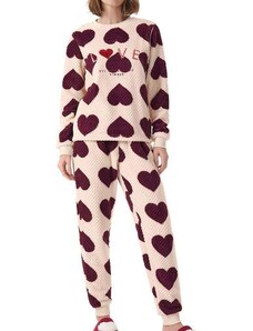 Pijama Feminino Longo Cor com Amor 13466 Nature