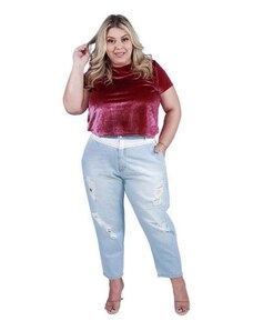 Razon Jeans Calça Jeans Feminina Plus Size Mom 46 Ao 54 - Razon - 1002 Jeans